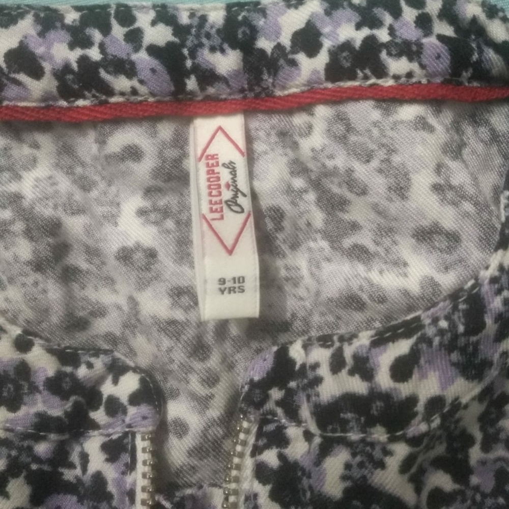 Lee Cooper kids floral half zipper jumpsuit - Picture 3 of 3